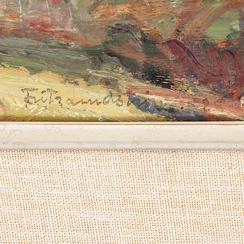FRITZ LINDSTRÖM, oil on panel, signed Fritz Lindström and indistinctly dated -28(?).