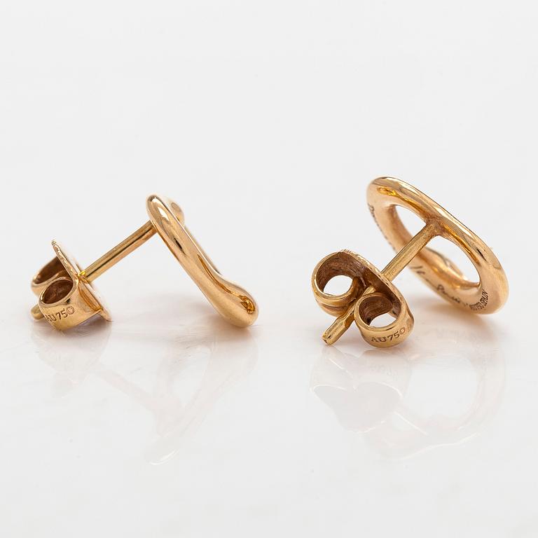 Tiffany & Co, Elsa Peretti, korvakorut, "Open Heart", 18K kultaa.