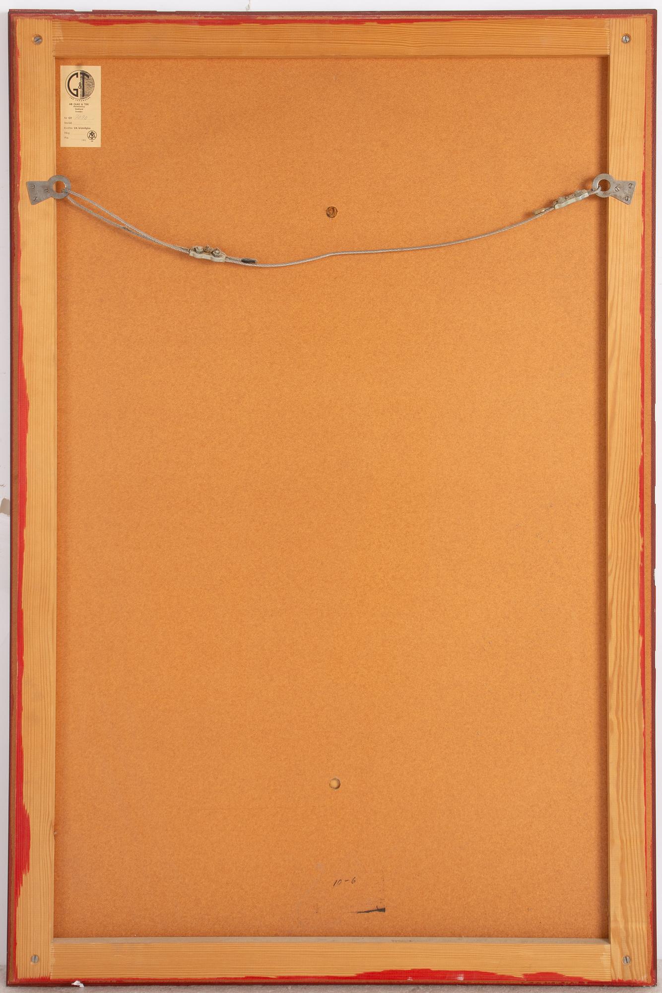 Ewa Wrangel and Lars-Göran Nilsson, hall furniture and mirror, Glas & Trä, Hovmantorp, second half of the 20th century.