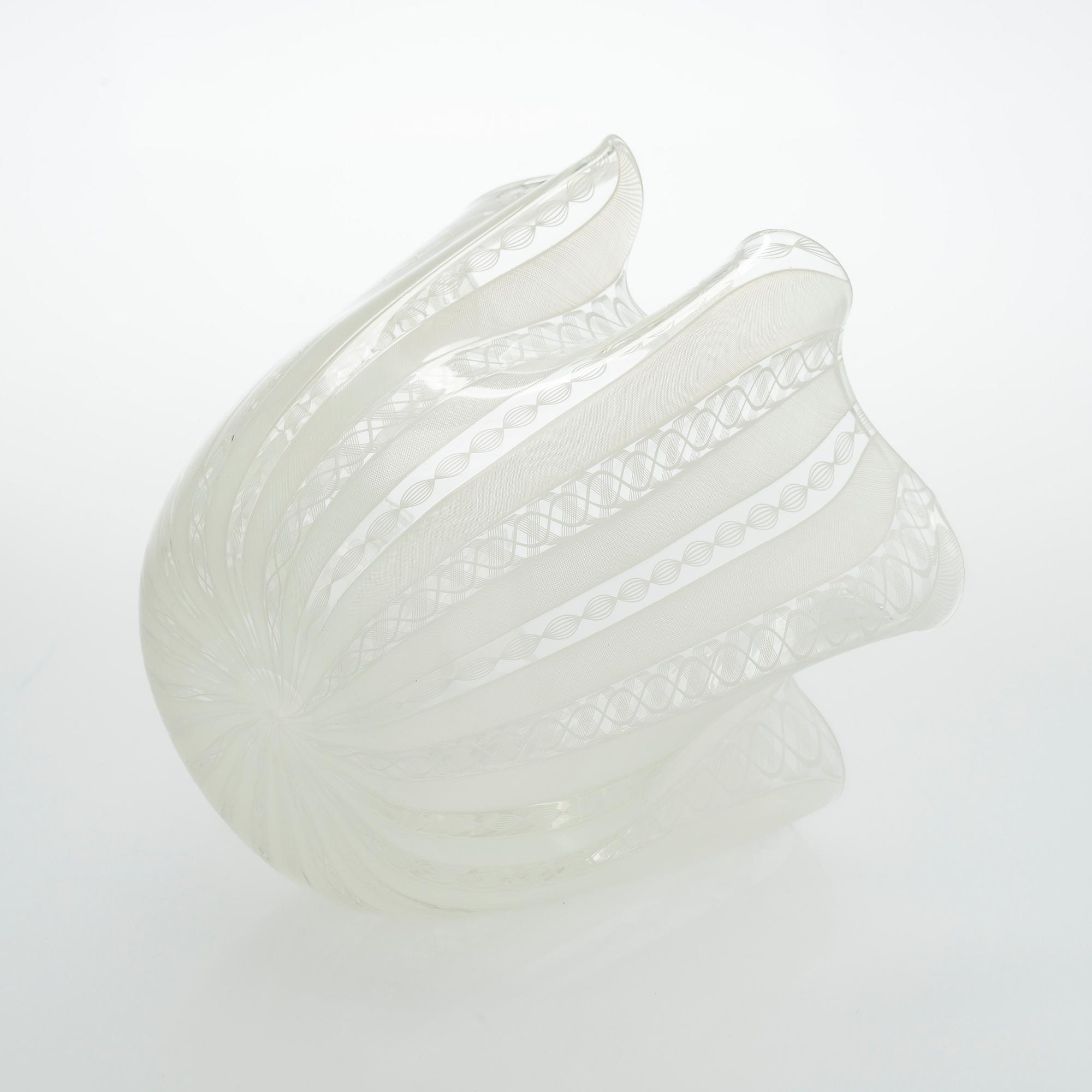 Paolo Venini & Fulvio Bianconi, A 'Fazzoletto' glass vase, Murano Italia.