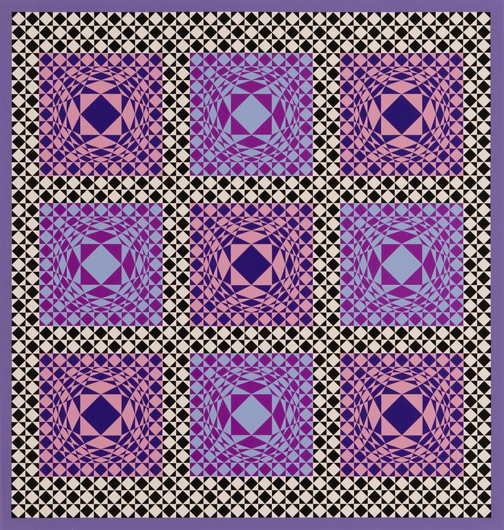 VICTOR VASARELY, serigrafi, signerad, numrerad 227/250.