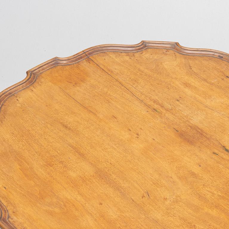 A pie-trust table, England, late 18th Century.