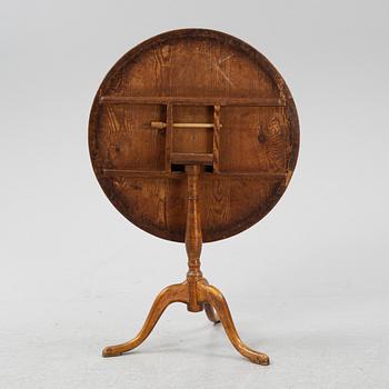 A Swedish tilt top table, early 19th Century.