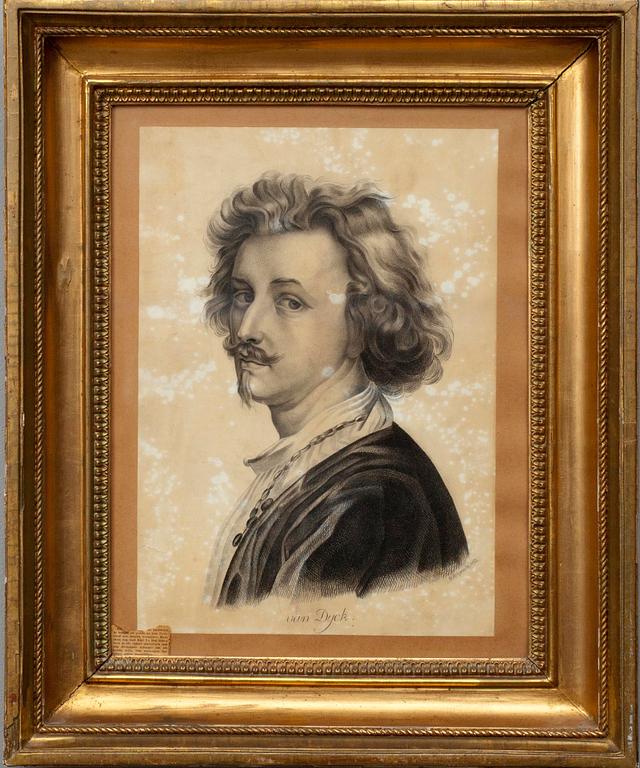 OKÄND KONSTNÄR 1800-TALETS FÖRSTA HÄLFT, piirros, sign. ja päiv. U. M. Spaake 1832.