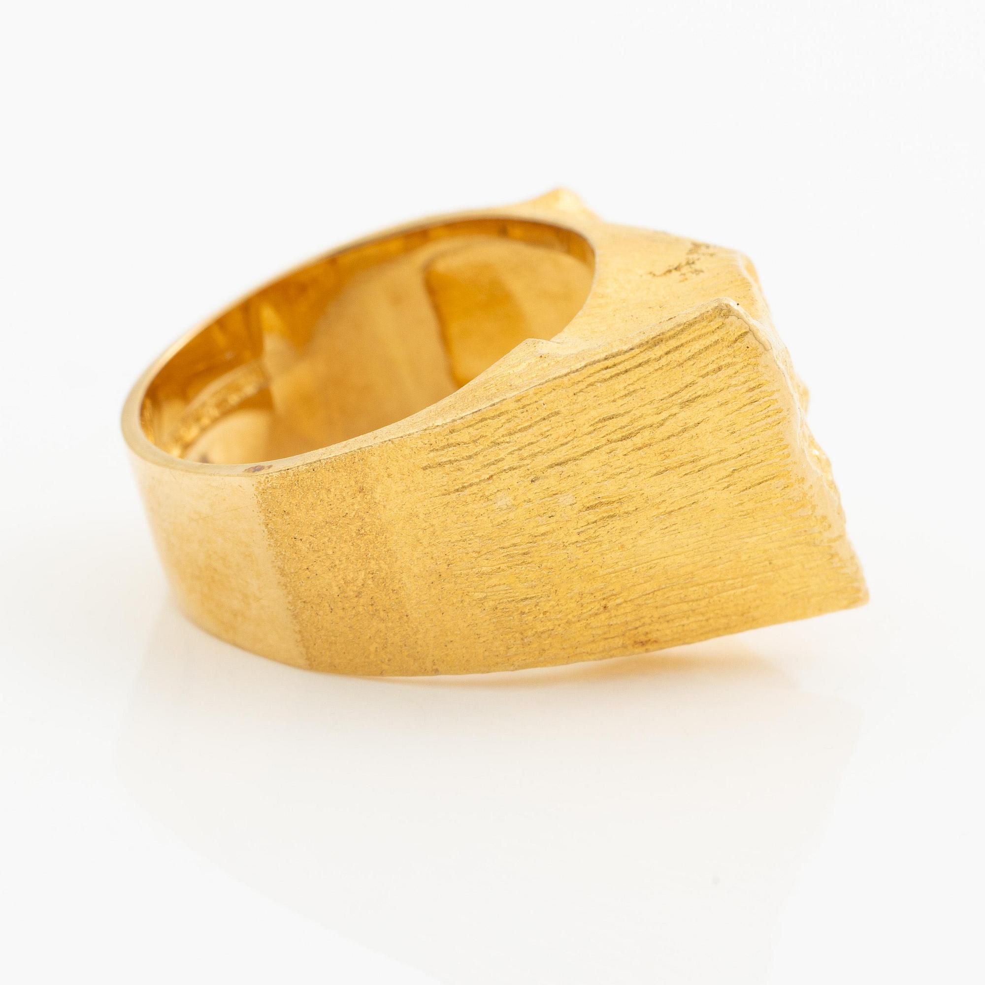 Björn Weckström, a ring, 18K gold, Finland 1979. For Lapponia.