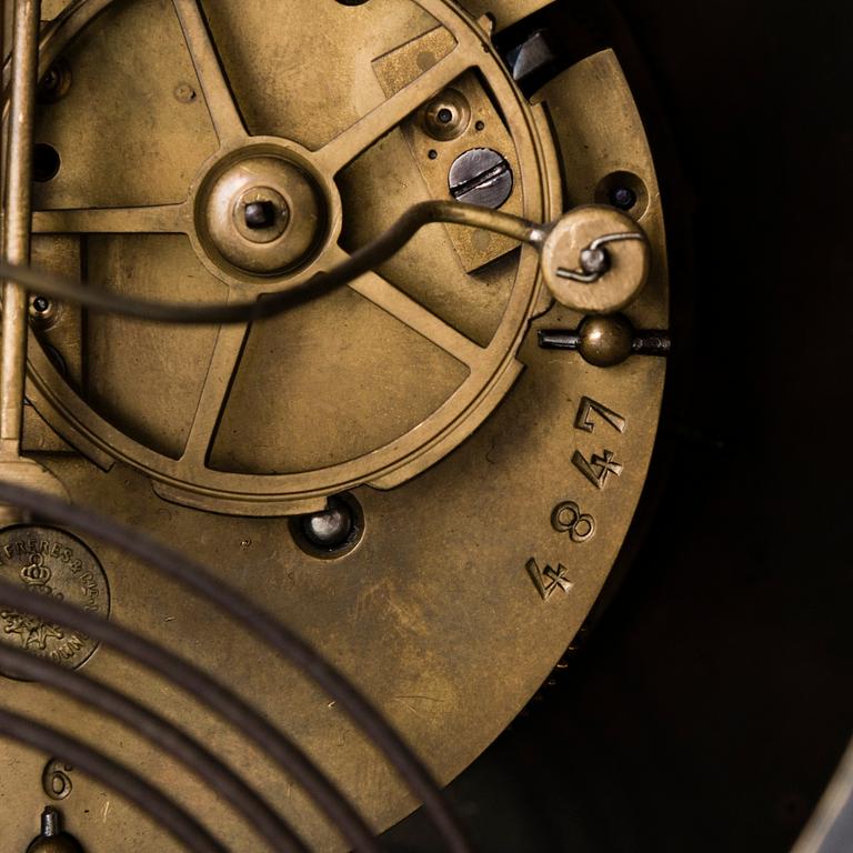 A Japy Frères mantel clock, late 19th Century.