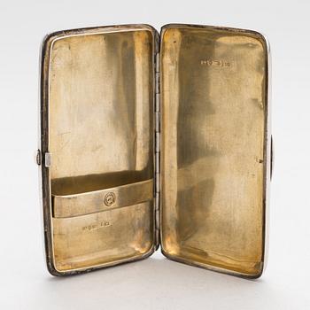 A silver cigarette case, Turku Finland, year 1900.