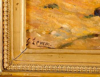 GEORG LEMM, olja på duk, sign.