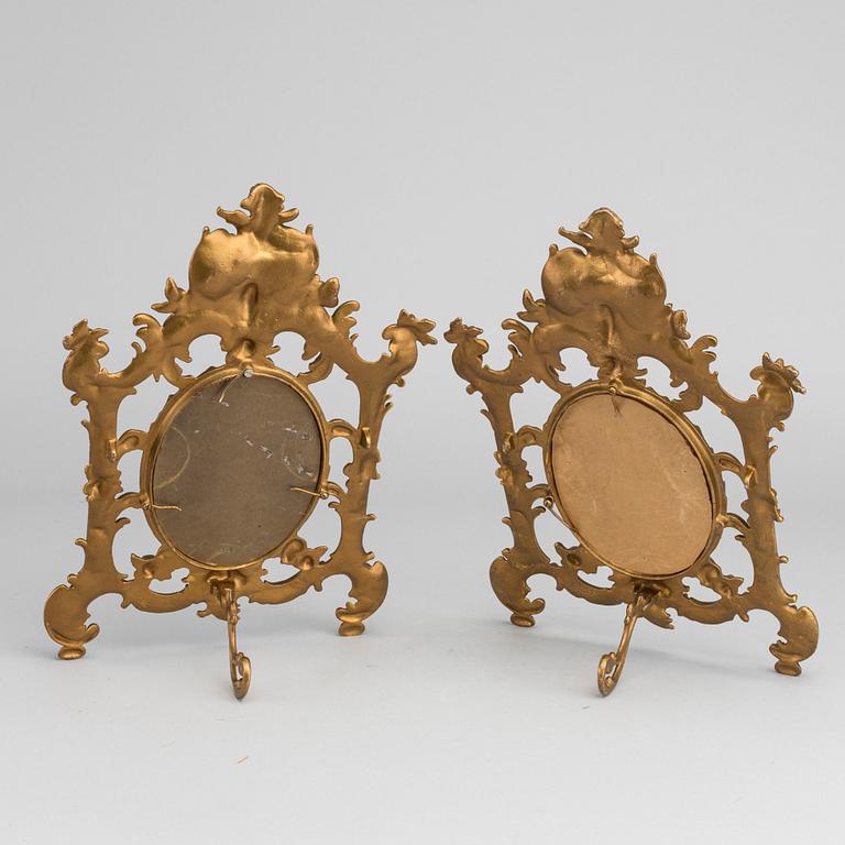 TWO PHOTO FRAMES 19th/20th century.