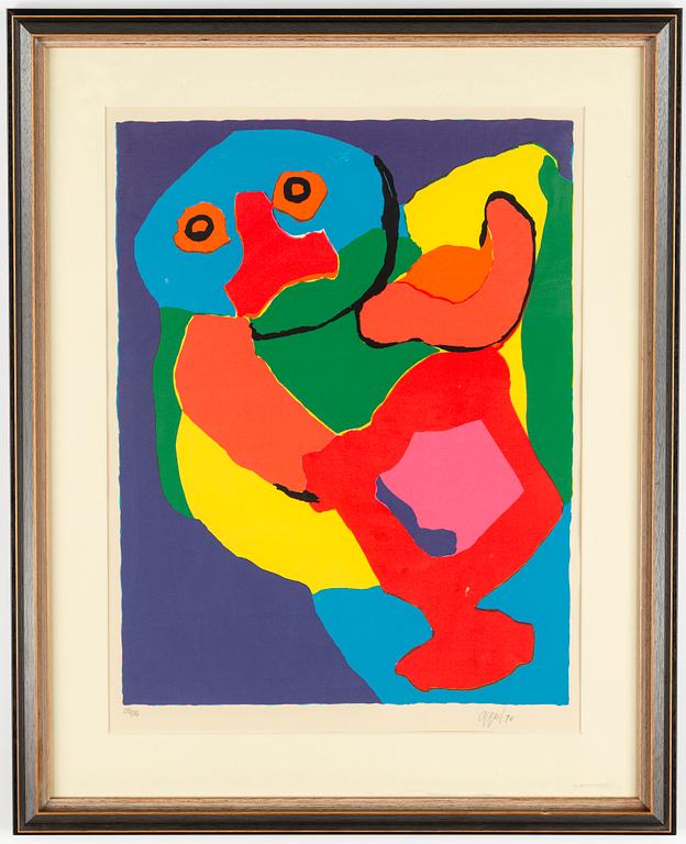 Karel Appel, färglitografi, 1970, signerad och numrerad 92/125.