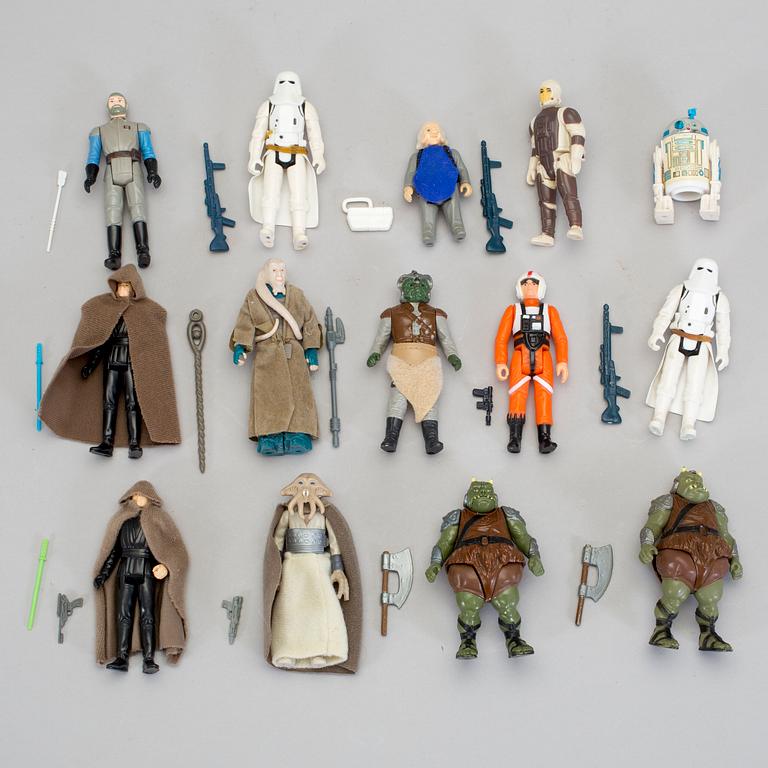 STAR WARS, 45 stycken figurer, Kenner, 1970/80-tal.