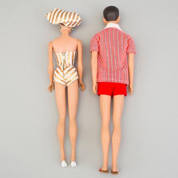BARBIEDOCKOR, 6 st, Mattel, 1960-tal.