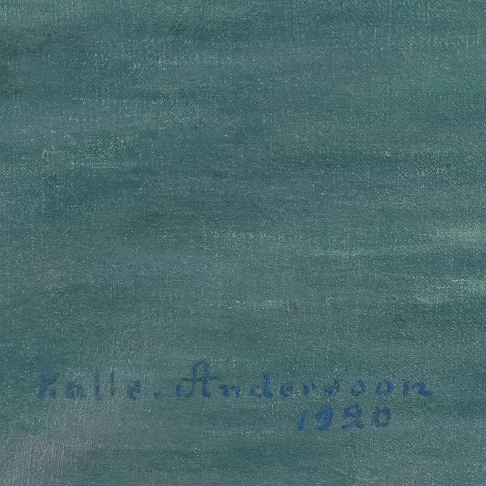 KARL "XYLOGRAFEN" ANDERSSON, olja på duk, signerad och daterad 1920.