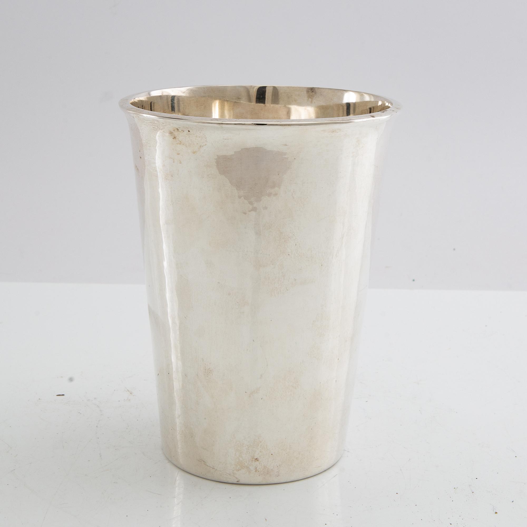 A. Adolfsson, Vase/Cup sterling silver M Holmberg Kalmar 1959.