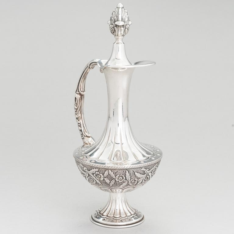 A silver wine pitcher, Finnish control marks, Helsinki 1977.