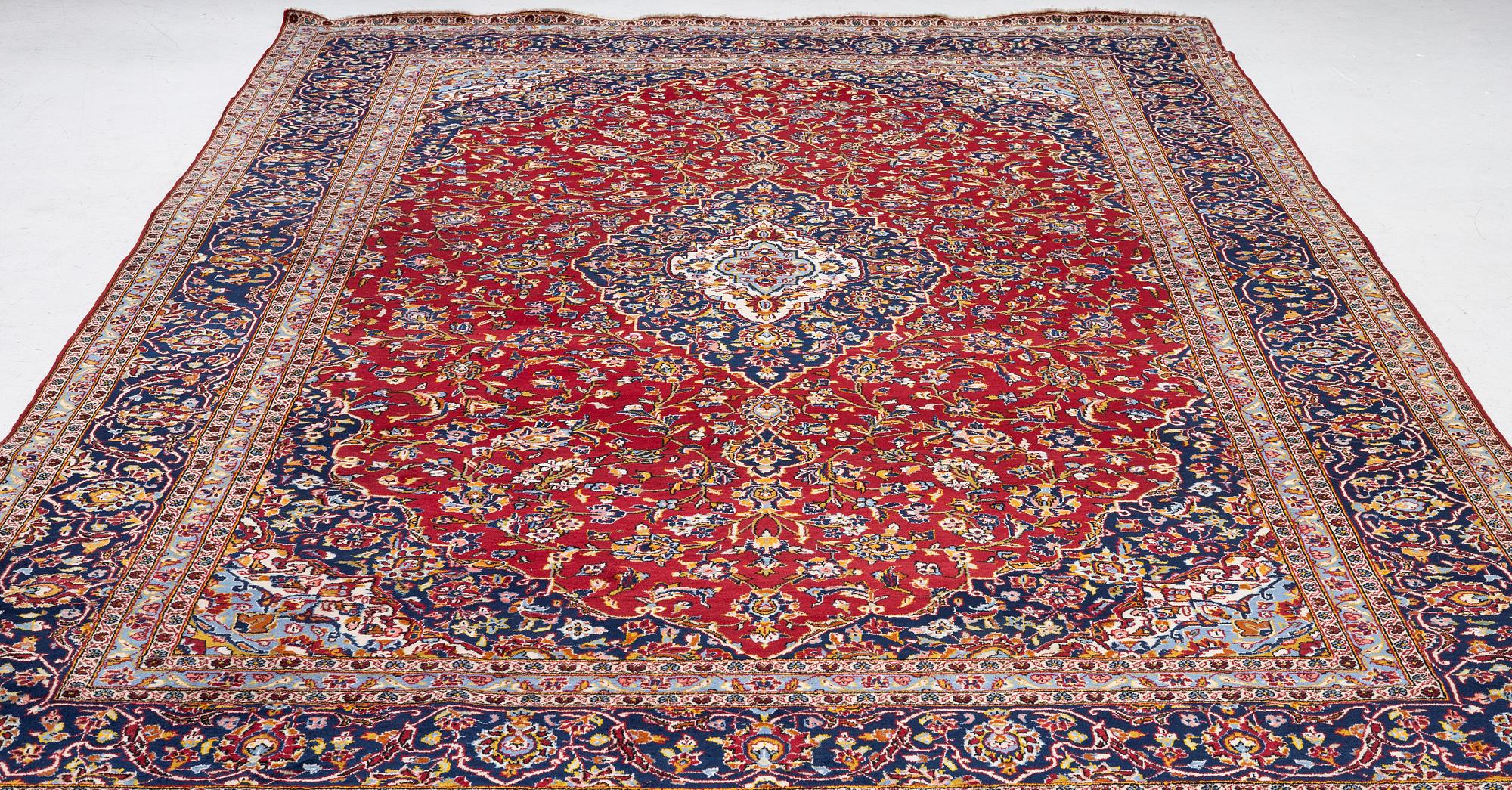 Rug, Keshan, approx. 345 x 295 cm.