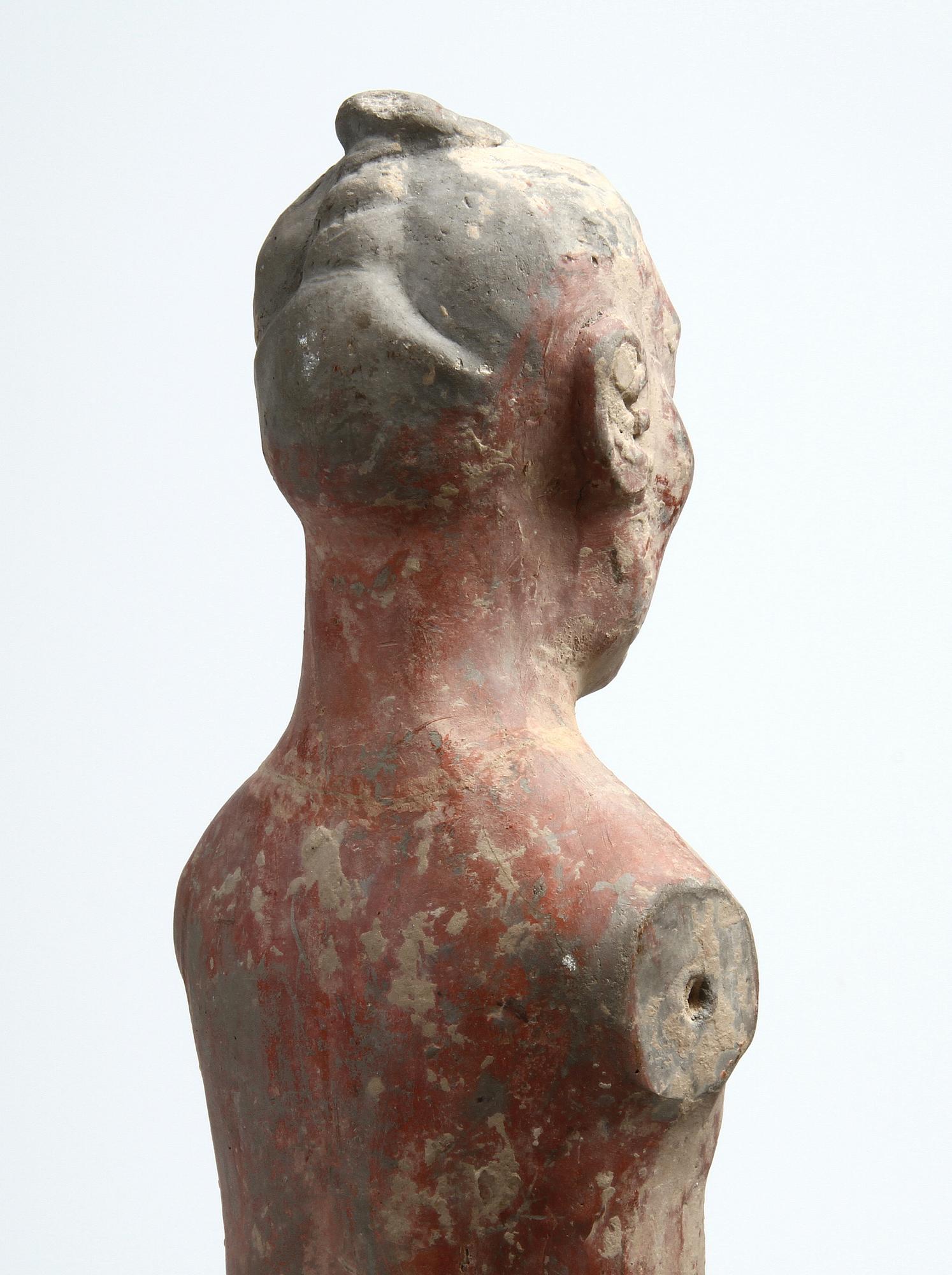 STICKMAN, lergods, Kina, troligen Han-dynastin.