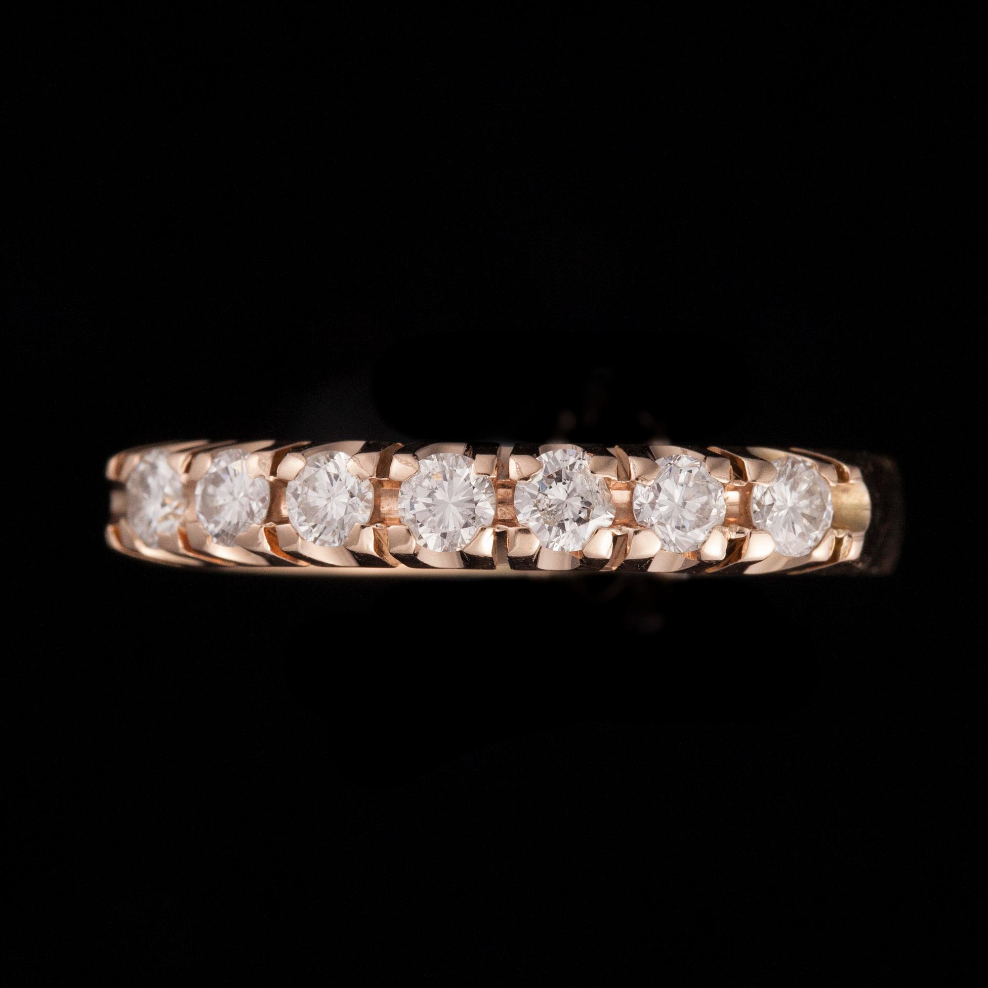 RING, 14K guld, diamanter, 1996. Vikt ca 3,6 g.