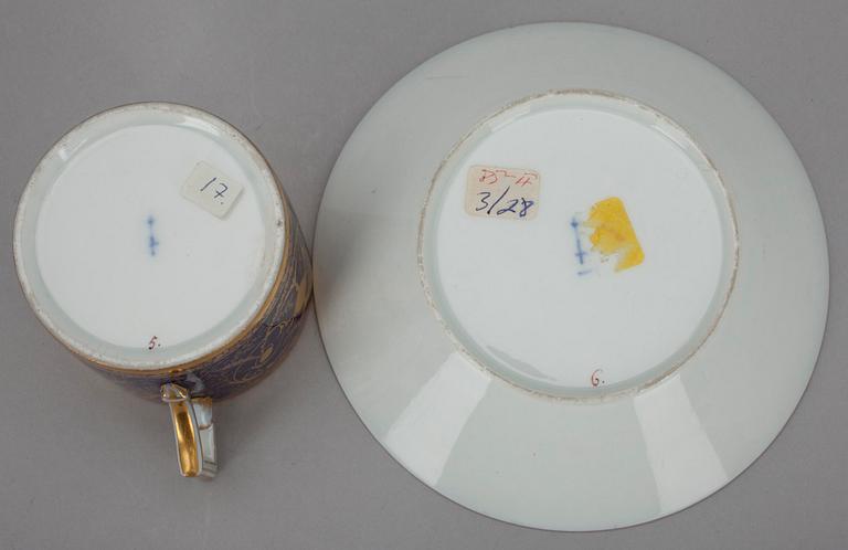 KOPP OCH FAT, Royal Porcelain Manufactory, Berlin 1800-talets första hälft.