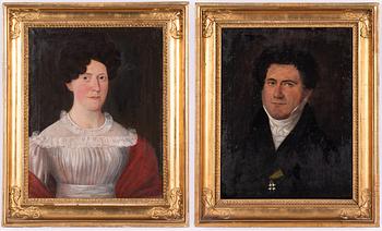 Carl Peter Lehmann, "Mikael Adolf Blûm" (1785-1864) and his wife "Charlotta Sofia Ulrika Mörner af Morlanda" (1796–1857).