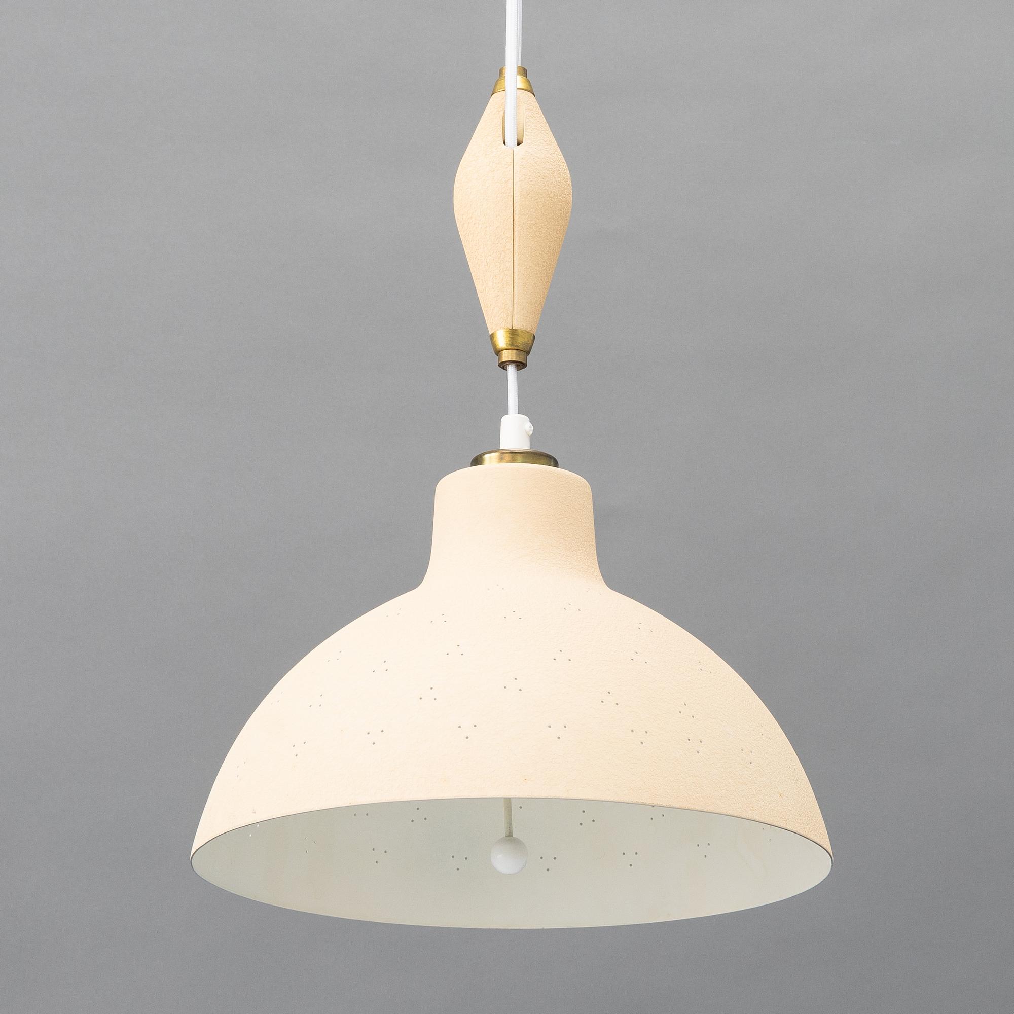 Bertil Brisborg, taklampa, modell "530-008", Nordiska Kompaniet, 1950-tal.