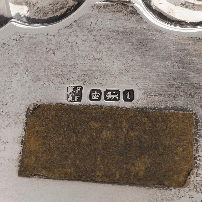 Fat, 3 st, sterling silver, England.