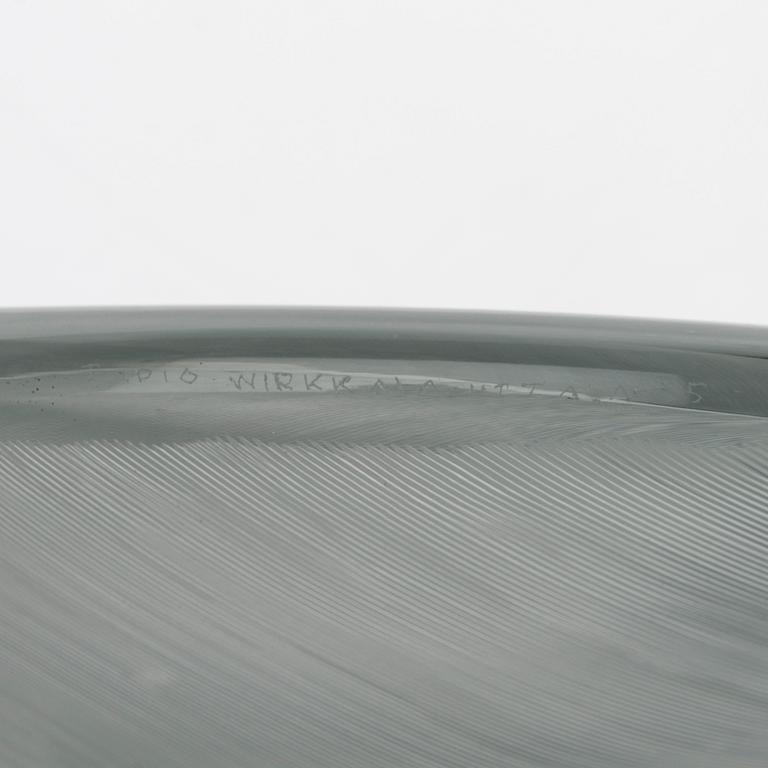 TAPIO WIRKKALA, DISH. Leaf. Signed Tapio Wirkkala, Iittala -55.