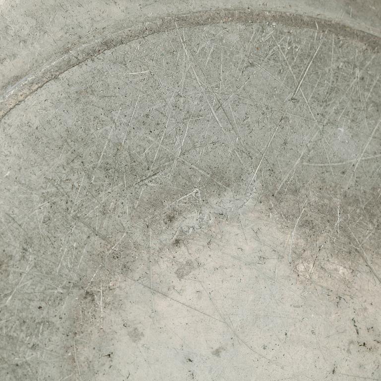GRÖTSKÅL, tenn, otydliga mästarstämplar, 1800-tal.