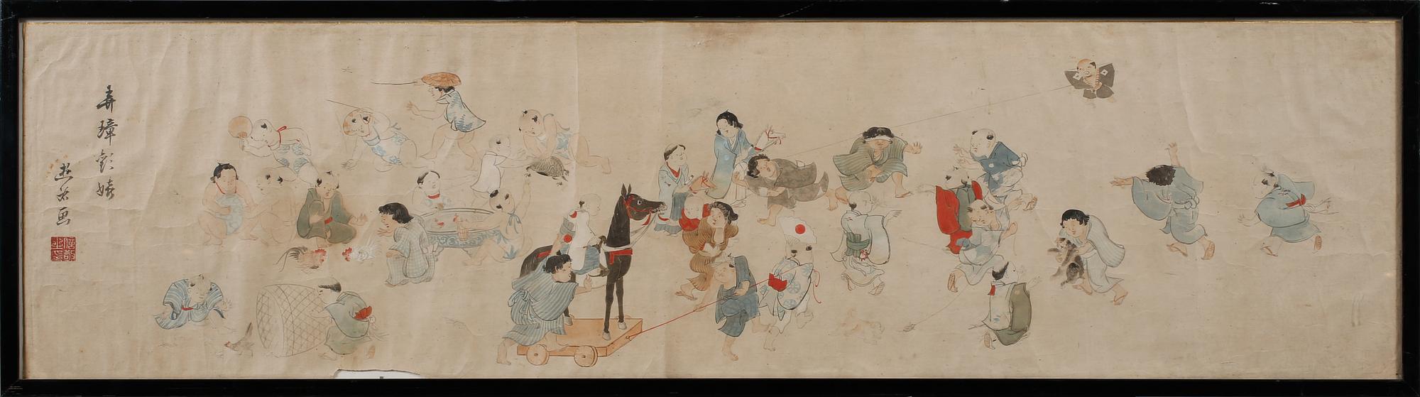 OIDENTIFIERAD KONSTNÄR, målning, signerad, 1800-tal.