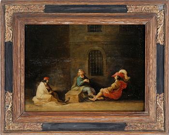 1124. FRANS FRANCKEN II. Tillskriven. Olja på pannå. Signerad.