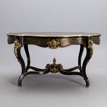 TABLE, Boulle style, late 19th century.