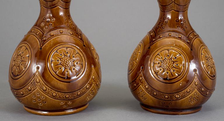 VASER ett par. Flintgods, Höganäs, 1800-talets slut.