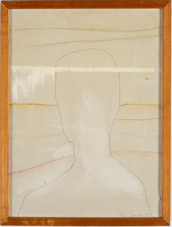 RUNE JANSSON, oil and pencil on canvas, signed Rune Jansson and dated -64.