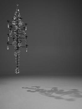 Erik Höglund, a sixteen light chandelier, Boda, Sweden 1960-1970s.