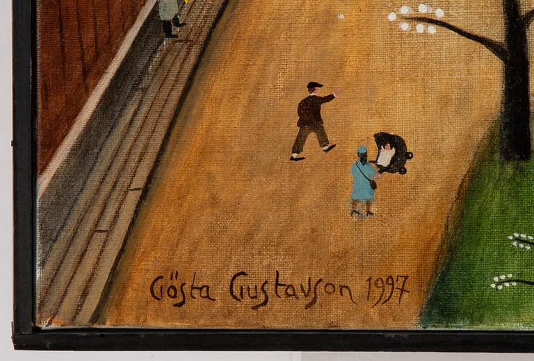 Gösta Gustavson, oil on canvas, signed and dated 1997.