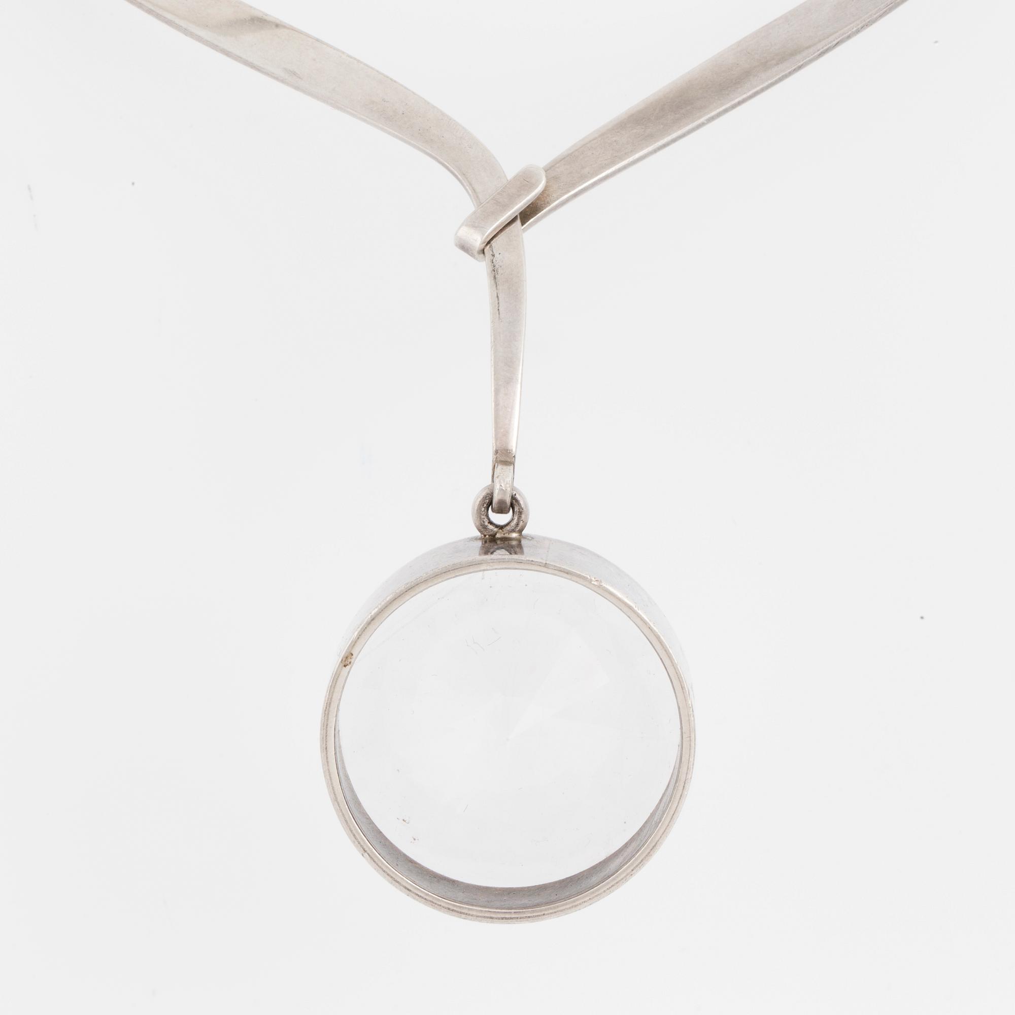 BIRGER HAGLUND, Necklace with rock crystal.