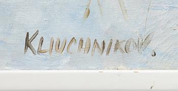 Slava Kliuchnikov, Vintermotiv med tre vargar.