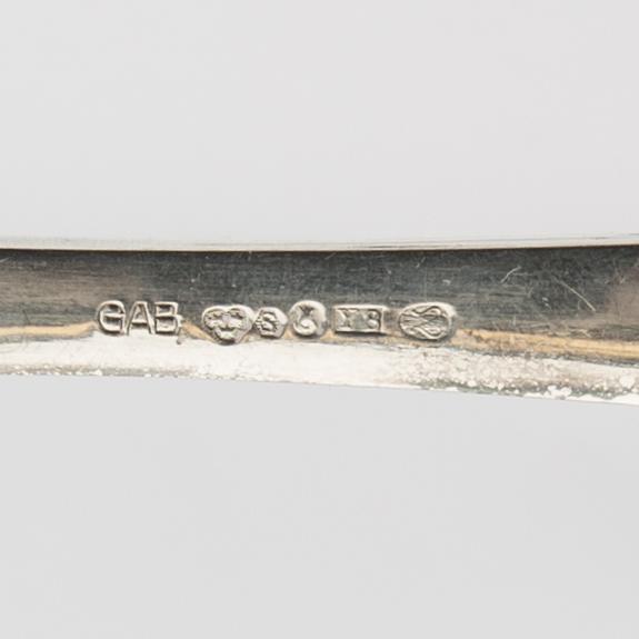 Jacob Ängman, bestick, ca 176 delar, "Rosenholm"  silver GAB Stockholm 1950-tal.