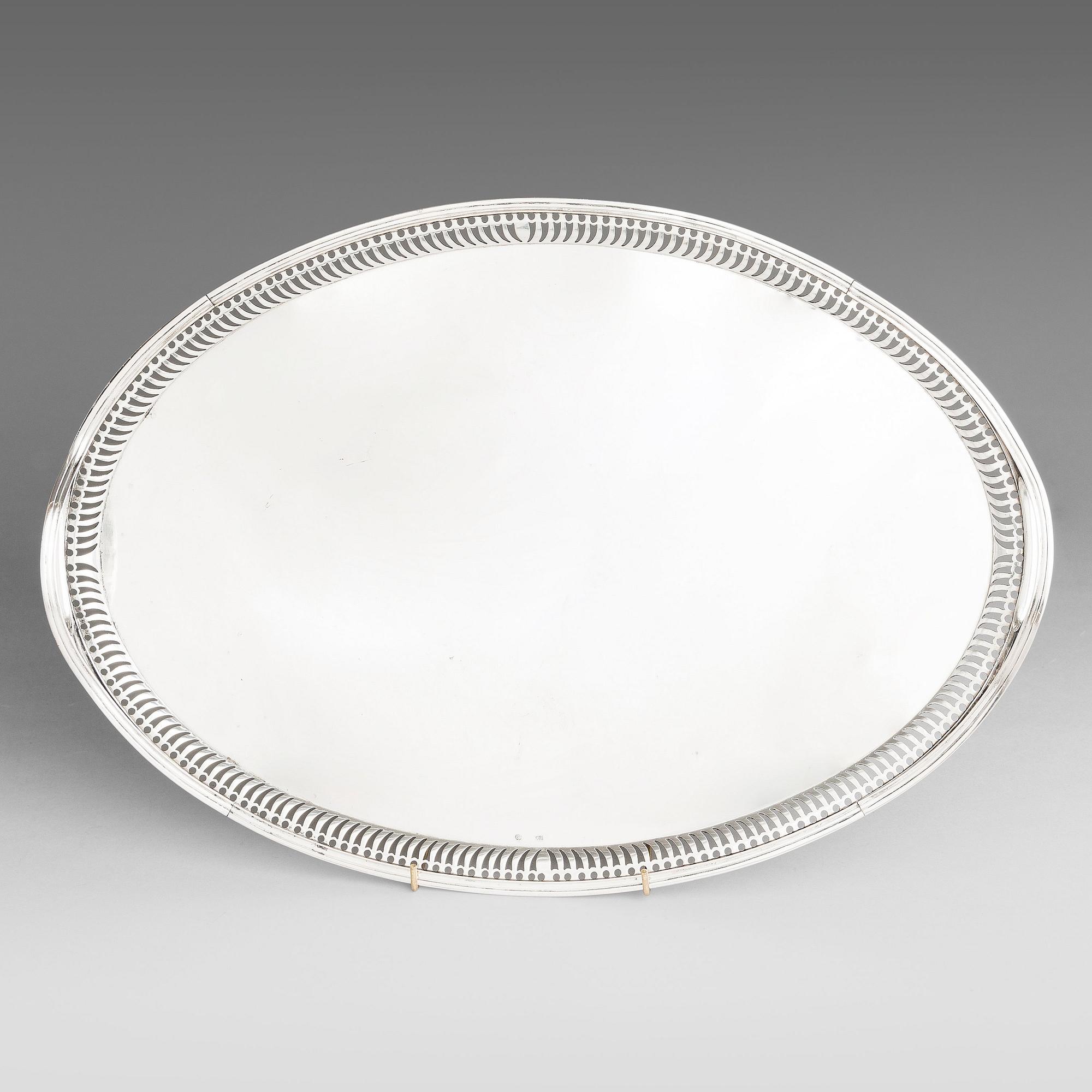BRICKA, silver, S:t Petersburg, 1796, oidentifierad mästarstämpel.