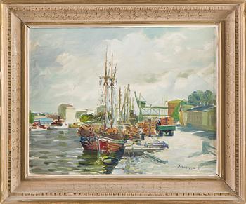 Pentti Veroma, Harbour motif.