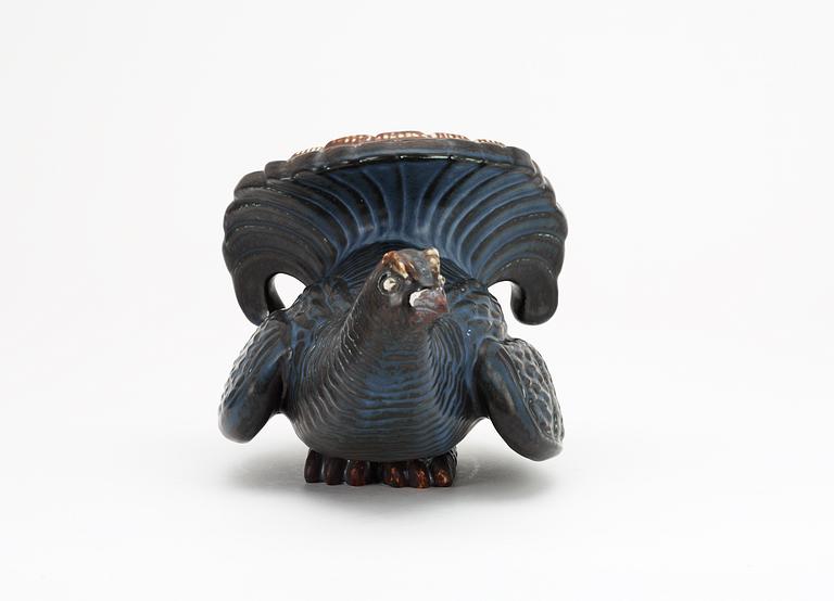 A Gunnar Nylund stoneware figure of a grouse, Rörstrand.