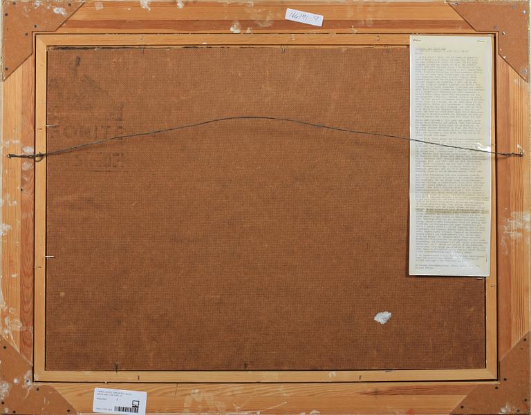 HUGO CARLBERG, olja på pannå, sign o dat 1909.