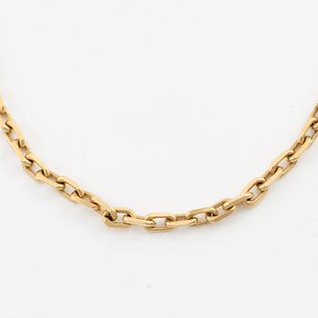 Necklace, chain, 18K gold, anchor link, Balestra.