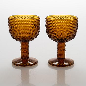 Nanny Still, six 'Grapponia' drinking glasses for Riihimäen Lasi OY.