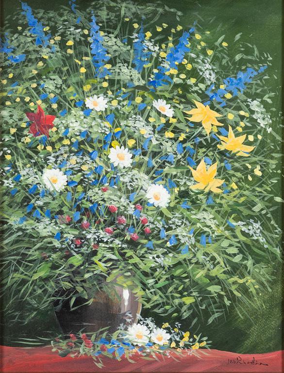 Jan Rhodin, Still life with flowers.