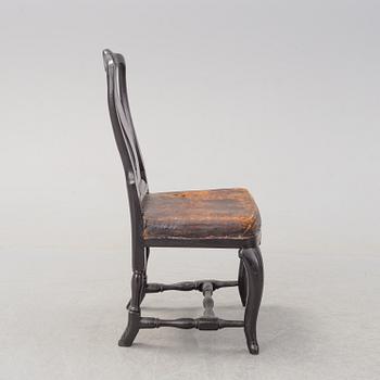 An 18th century rococo chair.