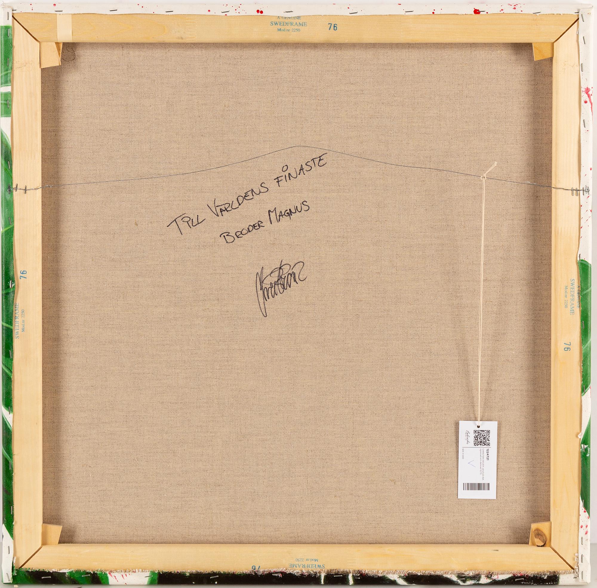 CHRISTIAN BEIJER, acrylic on canvas, signed and dated 2012/13.