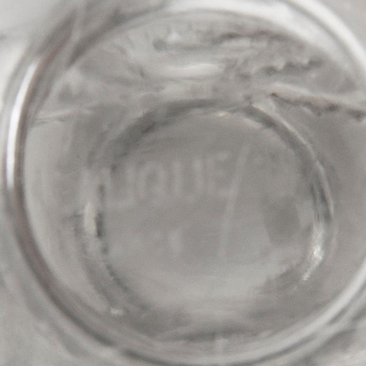 Ljusstakar ett par Lalique 1900-talets andra hälft.