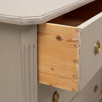 A pair of Gustavian style chest of drawers, mid 20th Century.