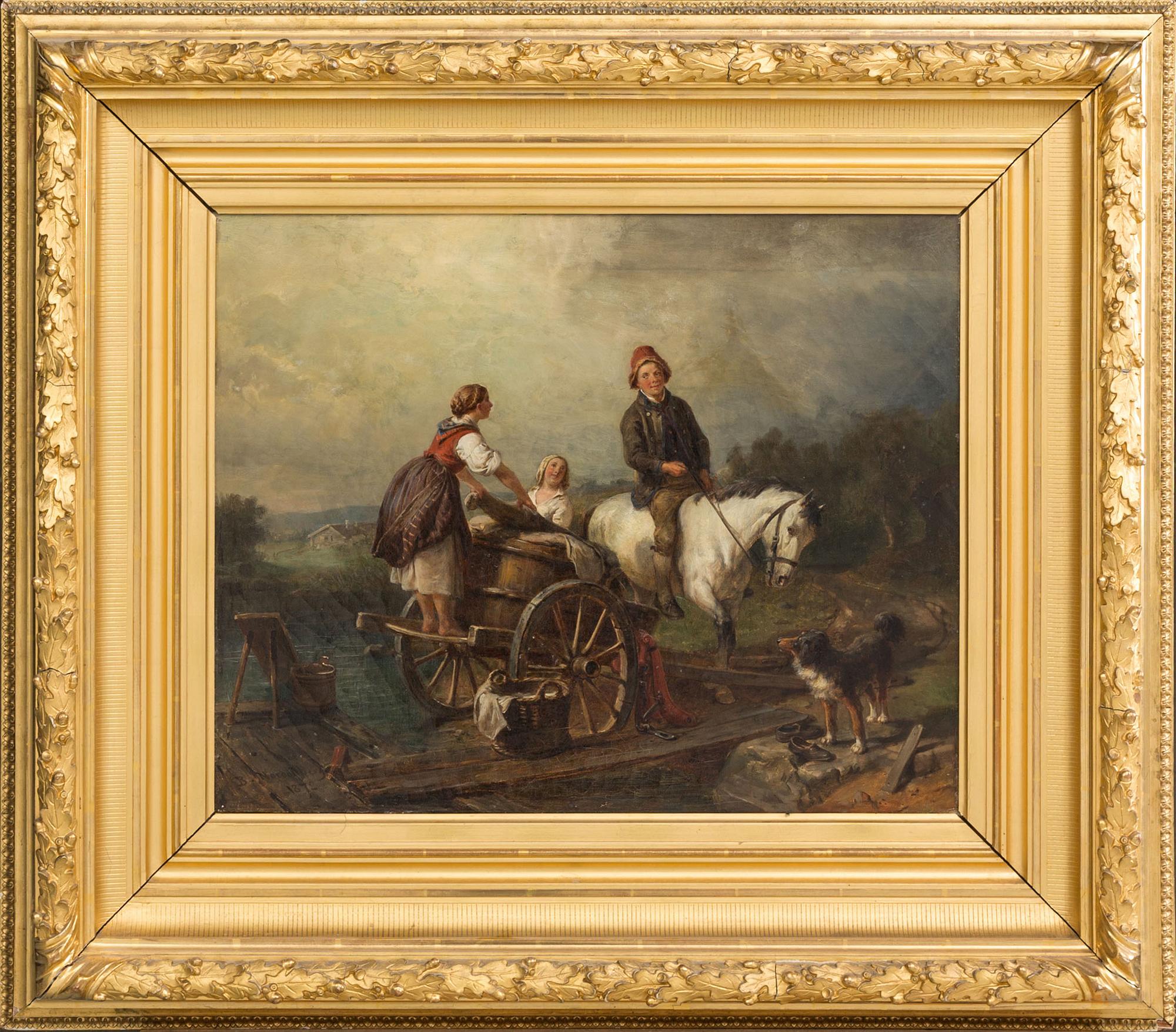 BENGT NORDENBERG, olja på duk, signerad och daterad 1872.